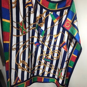 Accessories - VINTAGE | Square Nautical Themed/Print Scarf Accessories - VINTAGE | Square Nautical Themed/Print Scarf